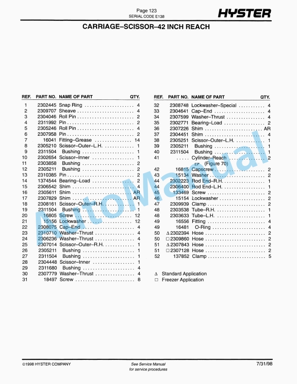 Hyster N30, 40, 45XMR, N25, 30XMDR, N50XMA (E138) Electric Parts Manual 5 Hyster N30, 40, 45XMR, N25, 30XMDR, N50XMA (E138) Electric Parts Manual-5