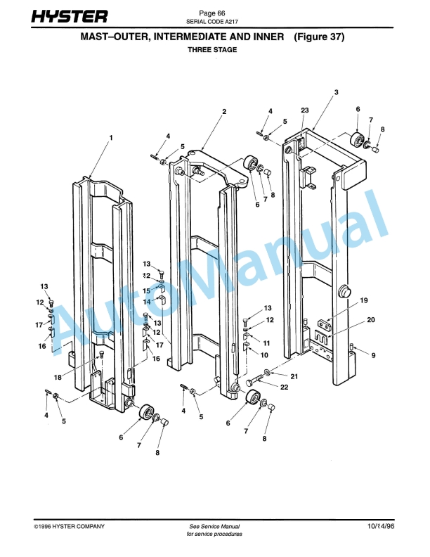 Hyster N30FR (A217) Electric Parts Manual-3