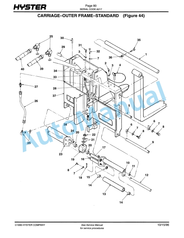 Hyster N30FR (A217) Electric Parts Manual-5
