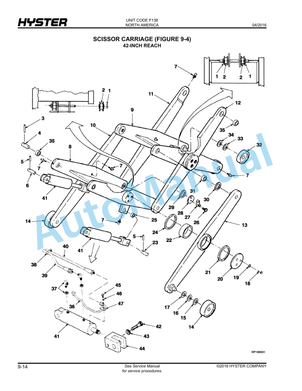 Hyster N30XMDR2, N45XMR2 (F138) Electric Parts Manual 5 Hyster N30XMDR2, N45XMR2 (F138) Electric Parts Manual - Image 5