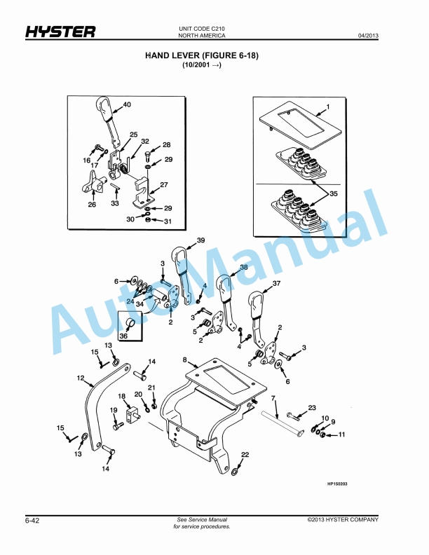 Hyster N30XMH2 (C210) Electric Parts Manual 3 Hyster N30XMH2 (C210) Electric Parts Manual - Image 3
