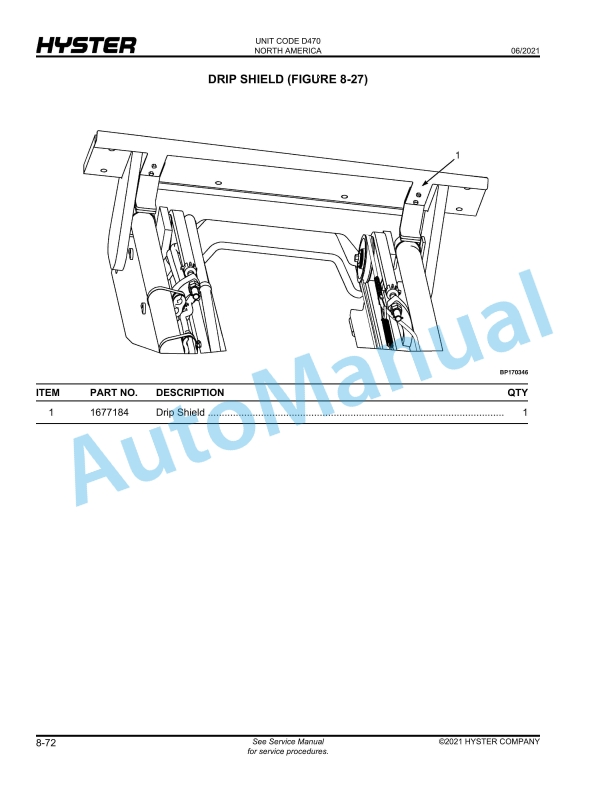 Hyster N35ZR, N40ZR, N30ZDR (D470) Parts Manual 4 Hyster N35ZR, N40ZR, N30ZDR (D470) Parts Manual - Image 4