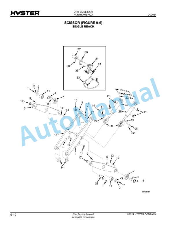 Hyster N35ZR2, N40ZR2, N30ZDR2 (E470) Parts Manual 4 Hyster N35ZR2, N40ZR2, N30ZDR2 (E470) Parts Manual - Image 4