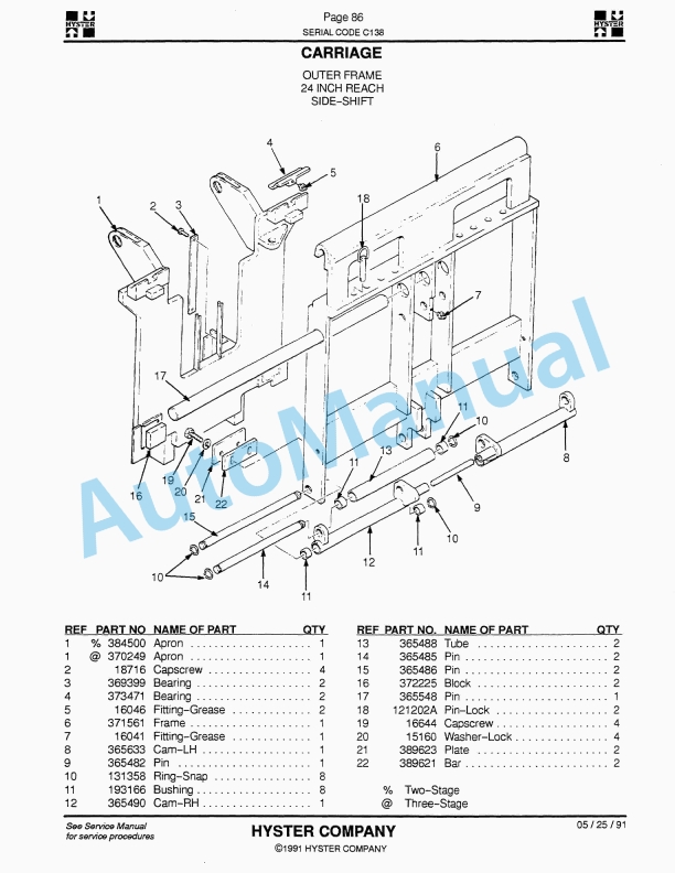 Hyster N40-45-50EA, N40-45ER Electric Parts Manual 3 Hyster N40-45-50EA, N40-45ER Electric Parts Manual-3
