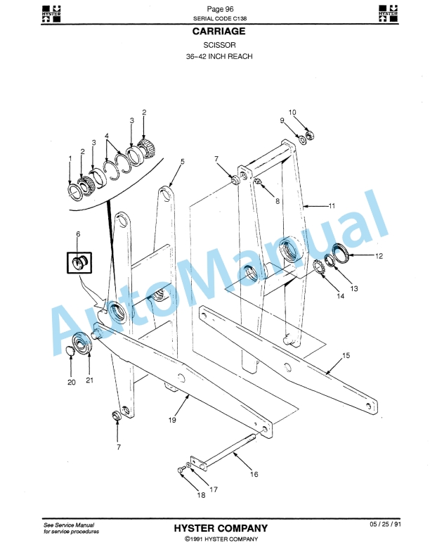 Hyster N40-45-50EA, N40-45ER Electric Parts Manual 4 Hyster N40-45-50EA, N40-45ER Electric Parts Manual-4