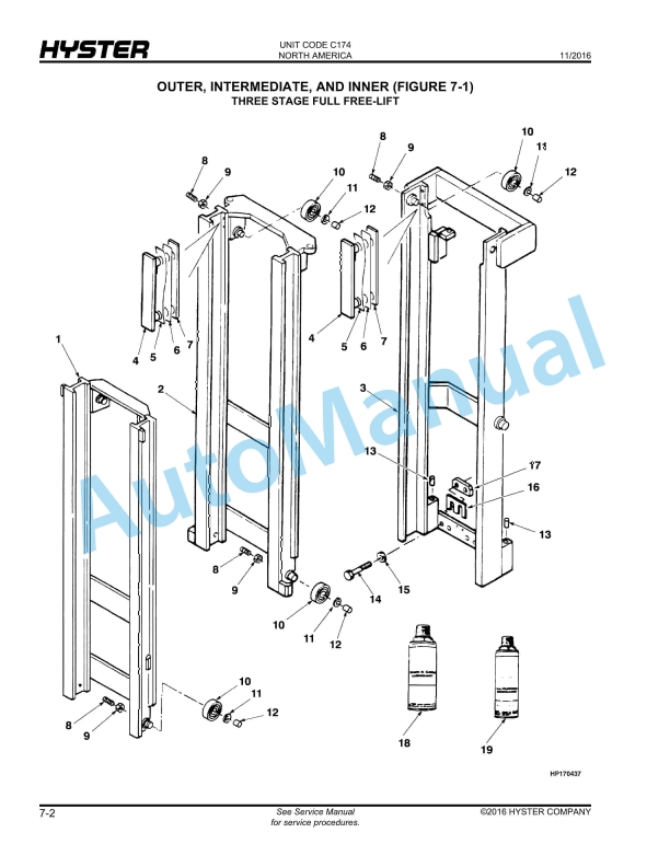 Hyster R30XMS (C174) Parts Manual 3 Hyster R30XMS (C174) Parts Manual - Image 3