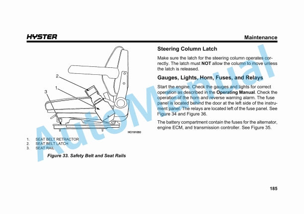 Hyster RS45-27CH, RS45-31CH Reachstacker Maintenance Manual 2 Hyster RS45-27CH, RS45-31CH Reachstacker Maintenance Manual - Image 2