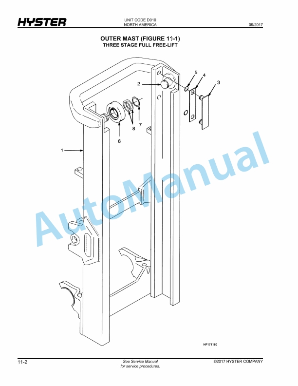 Hyster S25-35XM, S40XMS (D010) Spacesaver Parts Manual 5 Hyster S25-35XM, S40XMS (D010) Spacesaver Parts Manual - Image 5