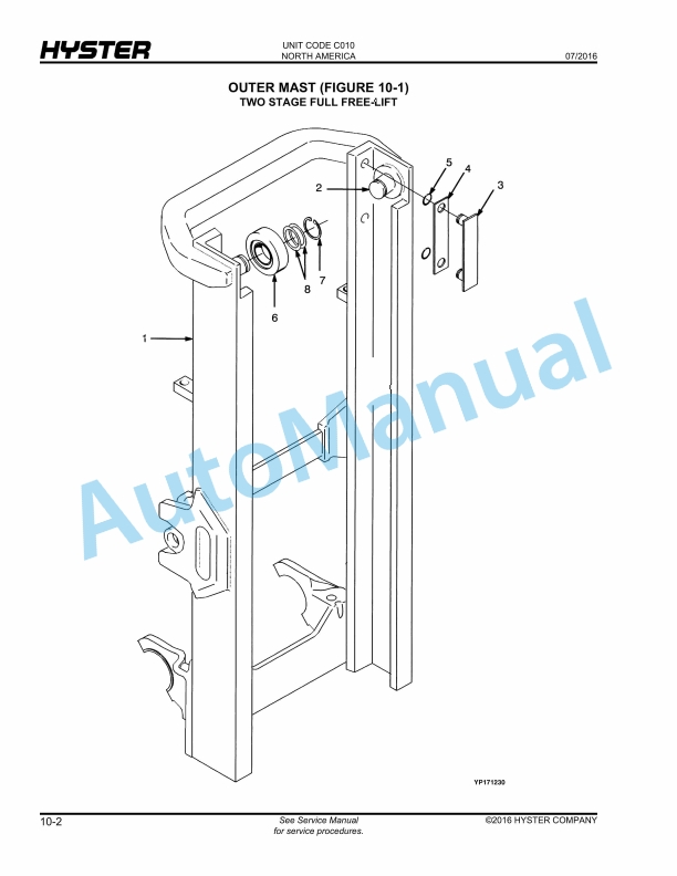Hyster S25-40XM, S40XMS (C010) Spacesaver Parts Manual 4 Hyster S25-40XM, S40XMS (C010) Spacesaver Parts Manual - Image 4