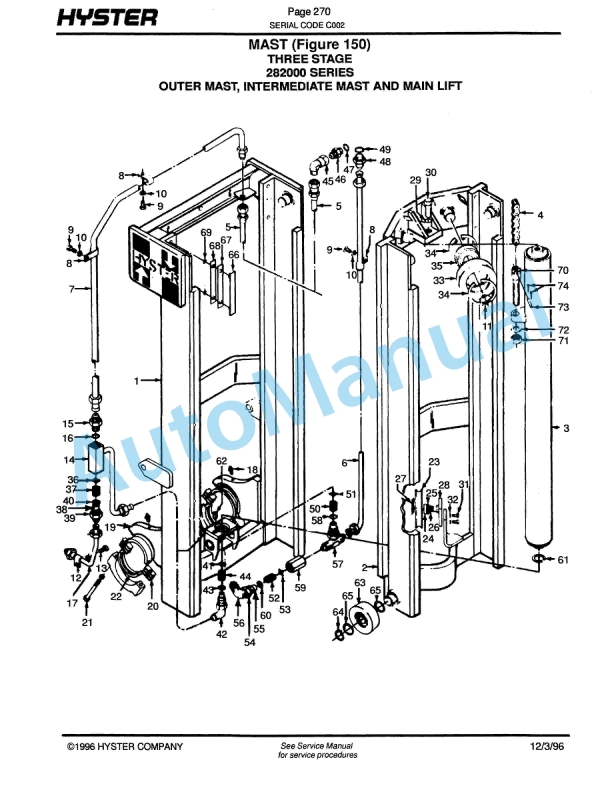 Hyster S30C, S40C, S50C (C002) Spacesaver Parts Manual 4 Hyster S30C, S40C, S50C (C002) Spacesaver Parts Manual-4