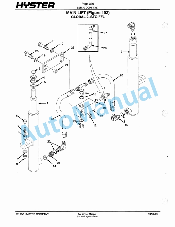 Hyster S40-50-60XL (C187) Spacesaver Parts Manual 5 Hyster S40-50-60XL (C187) Spacesaver Parts Manual-5