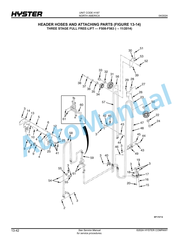 Hyster S40FT, S50FT, S55FTS, S60FT, S70FT (H187) Parts Manual 4 Hyster S40FT, S50FT, S55FTS, S60FT, S70FT (H187) Parts Manual - Image 4