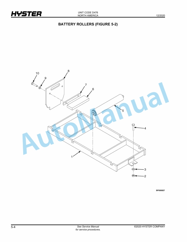 Hyster T5ZAC (D476) Parts Manual 5 Hyster T5ZAC (D476) Parts Manual - Image 5