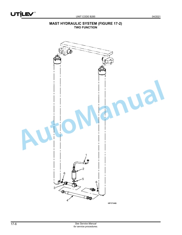 Hyster UT20P, UT25P, UT30P, UT35P (B285) Parts Manual 5 Hyster UT20P, UT25P, UT30P, UT35P (B285) Parts Manual - Image 5