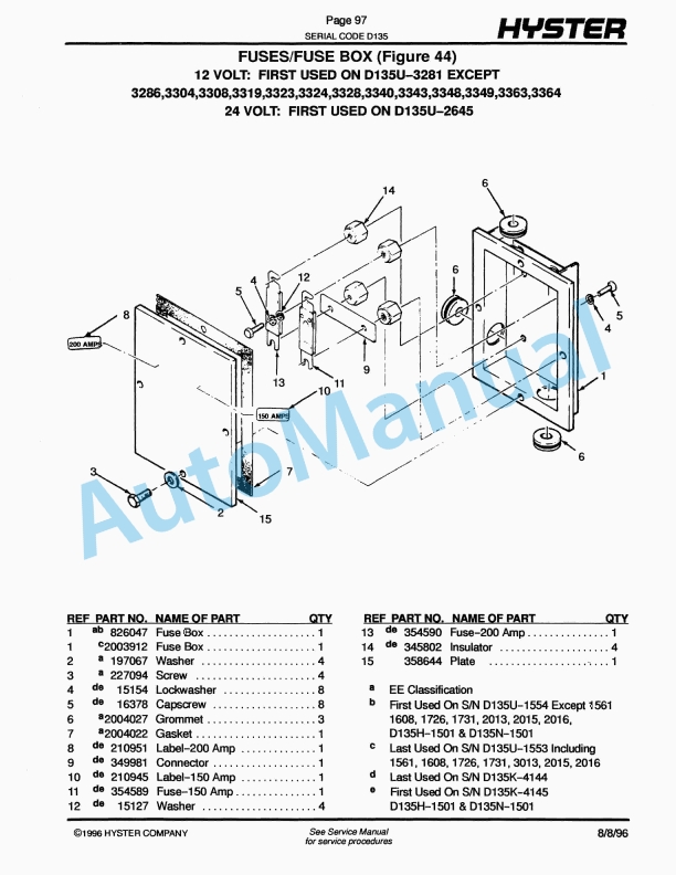 Hyster W40XL, W60XL, B40XL, B60XL (D135) Walkie-Rider Parts Manual-5