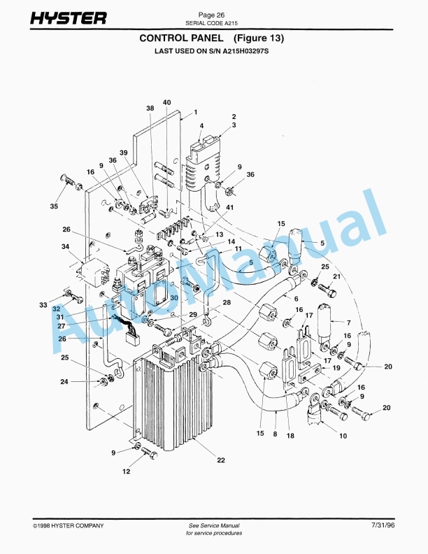 Hyster W45XT (A215) Walkie Parts Manual-3