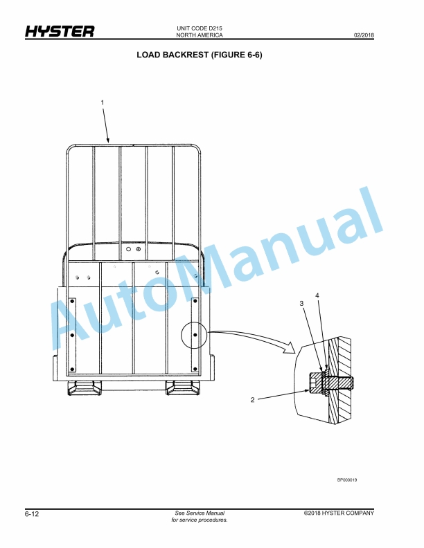 Hyster W50Z (D215) Parts Manual 4 Hyster W50Z (D215) Parts Manual - Image 4