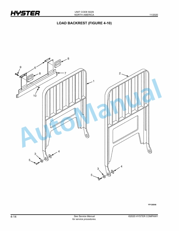 Hyster W65Z (B229), W60Z (B231), W80Z (B234) Parts Manual 3 Hyster W65Z (B229), W60Z (B231), W80Z (B234) Parts Manual - Image 3