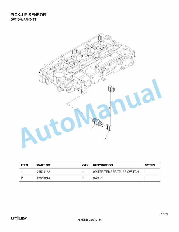 Utilev 4.0-5.0T Internal Combustion Counterbalanced Forklift Truck Parts Manual 3 Utilev 4.0-5.0T Internal Combustion Counterbalanced Forklift Truck Parts Manual - Image 3