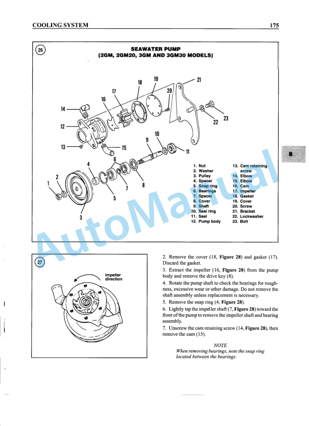 Yanmar 1, 2, 3 Cylinder Engine Diesel Inboard Shop Manual-4