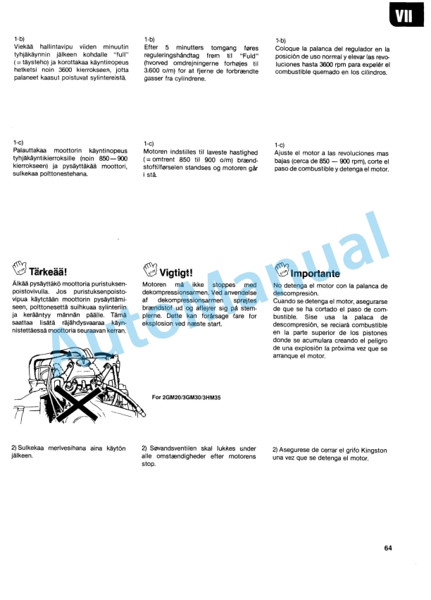 Alternative view of Yanmar 1GM10, 2GM20(F), 3GM30(F), 3HM35(F) Engine Operation Manual