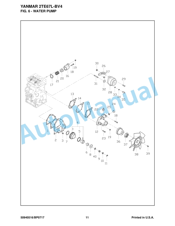 Yanmar 2TE67L-BV4 Engine Parts Catalog-2