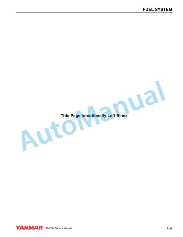 Yanmar 2TNV70, 3TNV70, 3TNV76 Industrial Engine Service Manual 0BTNV0-U0100 3 Yanmar 2TNV70, 3TNV70, 3TNV76 Industrial Engine Service Manual 0BTNV0-U0100 - Image 3