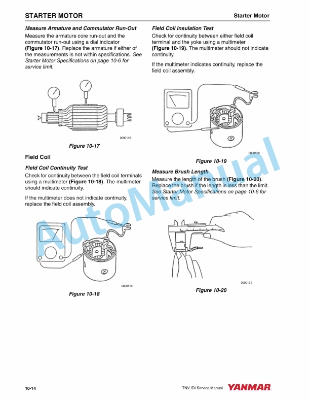 Yanmar 2TNV70, 3TNV70, 3TNV76 Industrial Engines Service Manual 0BTNV-G00200-5