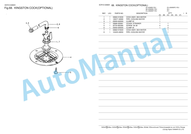Yanmar 3GM30-YEU, 3GM30C-YEU, 3GM30F-YEU, 3GM30FC-YEU Parts Catalog 4 Yanmar 3GM30-YEU, 3GM30C-YEU, 3GM30F-YEU, 3GM30FC-YEU Parts Catalog - Image 4