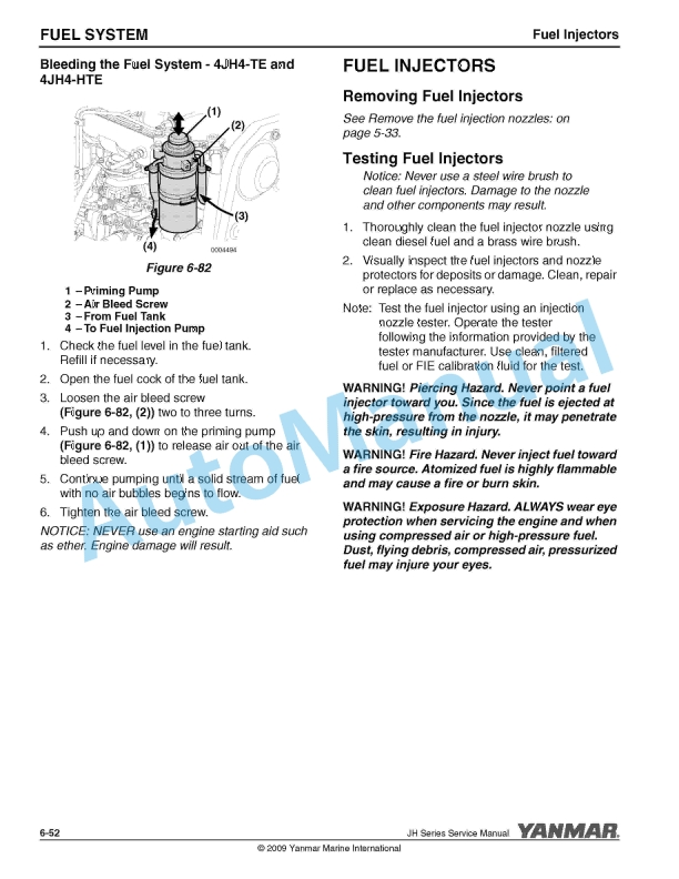 Yanmar 3JH5E, 4JH5E, 4JH4-TE, 4JH4-HTE Marine Engine Service Manual 3 Yanmar 3JH5E, 4JH5E, 4JH4-TE, 4JH4-HTE Marine Engine Service Manual - Image 3
