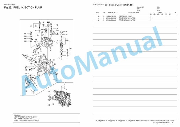 Yanmar 3JH5E Diesel Engine Parts Catalog 2 Yanmar 3JH5E Diesel Engine Parts Catalog - Image 2