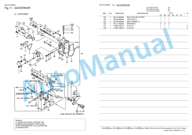 Yanmar 3TNE74C-KM, 3TNE74C-EKM, 3TNE74C-EKMB Parts Catalog 3 Yanmar 3TNE74C-KM, 3TNE74C-EKM, 3TNE74C-EKMB Parts Catalog - Image 3