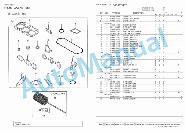 Yanmar 3TNE74C-KM, 3TNE74C-EKM, 3TNE74C-EKMB Parts Catalog 5 Yanmar 3TNE74C-KM, 3TNE74C-EKM, 3TNE74C-EKMB Parts Catalog - Image 5