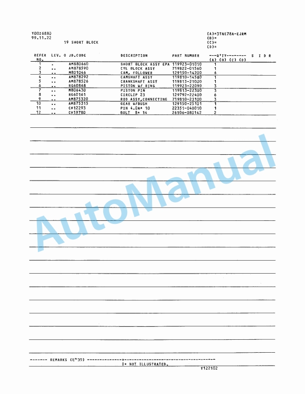 Yanmar 3TNE78A-EJRM Diesel Engine Parts Catalog-5
