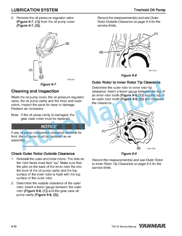 Yanmar 3TNV82A to 4TNV106T Industrial Engine Service Manual 0BTNV-U00102-4