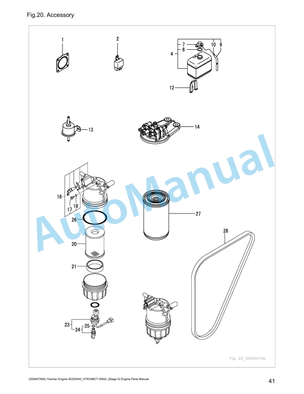 Yanmar 3TNV88-BKMSR Engine Parts Manual 4 Yanmar 3TNV88-BKMSR Engine Parts Manual - Image 4