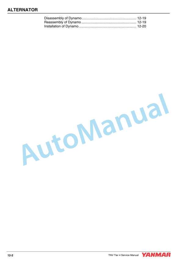 Yanmar 3TNV88C, 3TNV86CT, 4TNV88C, 4TNV86CT, 4TNV98C, 4TNV98CT Industrial Engine Service Manual 0BTN4-G00201 5 Yanmar 3TNV88C, 3TNV86CT, 4TNV88C, 4TNV86CT, 4TNV98C, 4TNV98CT Industrial Engine Service Manual 0BTN4-G00201 - Image 5