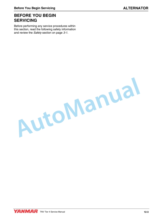 Yanmar 3TNV88C, 3TNV86CT, 4TNV88C, 4TNV86CT, 4TNV98C, 4TNV98CT Industrial Engines Service Manual 0BTN4-G00201 5 Yanmar 3TNV88C, 3TNV86CT, 4TNV88C, 4TNV86CT, 4TNV98C, 4TNV98CT Industrial Engines Service Manual 0BTN4-G00201 - Image 5