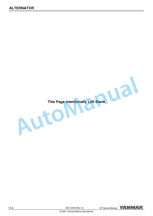 Yanmar 4BY-150, 4BY-180, 6BY-220, 6BY-260 Marine Engine Service Manual 5 Yanmar 4BY-150, 4BY-180, 6BY-220, 6BY-260 Marine Engine Service Manual - Image 5