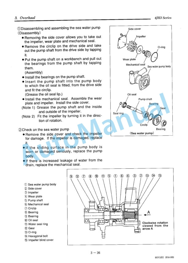 Yanmar 4JH3-TE, 4JH3-HTE, 4JH3-DTE Marine Diesel Engine Service Manual 2 Yanmar 4JH3-TE, 4JH3-HTE, 4JH3-DTE Marine Diesel Engine Service Manual - Image 2