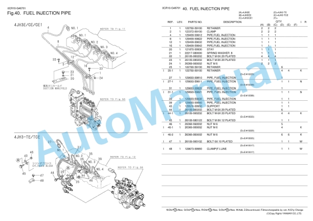 Yanmar 4JH3E, 4JH3E-TE, 4JH3CE, 4JH3CE1, 4JH3E-TCE Parts Catalog 2 Yanmar 4JH3E, 4JH3E-TE, 4JH3CE, 4JH3CE1, 4JH3E-TCE Parts Catalog - Image 2