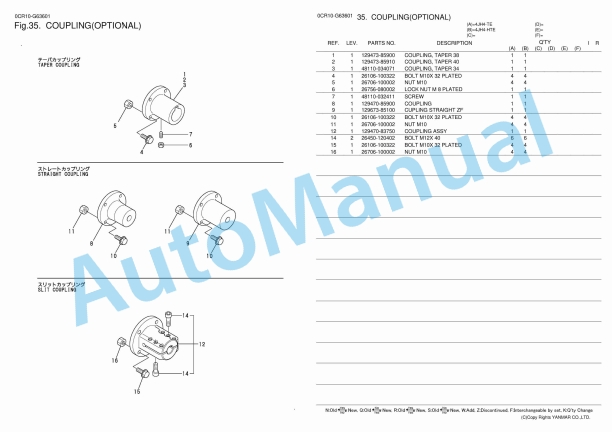 Yanmar 4JH4-TE, 4JH4-THE Parts Catalog 3 Yanmar 4JH4-TE, 4JH4-THE Parts Catalog - Image 3