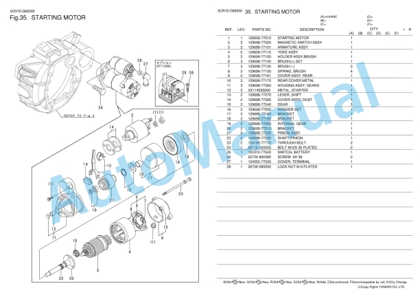 Yanmar 4JH4AE Diesel Engine Parts Catalog 4 Yanmar 4JH4AE Diesel Engine Parts Catalog - Image 4
