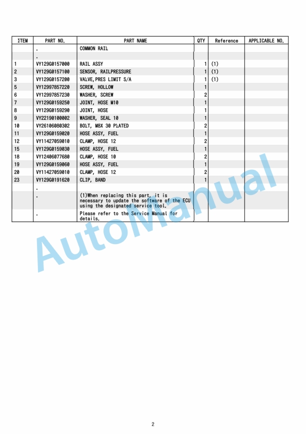 Yanmar 4TN107FTT Diesel Engine Parts Catalog-3