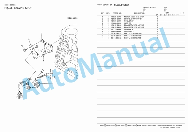 Yanmar 4TNA78TL-RFA Diesel Engine Parts Catalog 4 Yanmar 4TNA78TL-RFA Diesel Engine Parts Catalog - Image 4