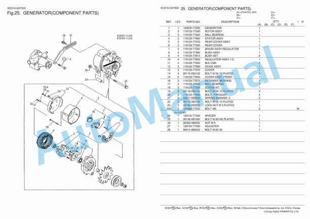 Yanmar 4TNA78TL-RFA Diesel Engine Parts Catalog 5 Yanmar 4TNA78TL-RFA Diesel Engine Parts Catalog - Image 5