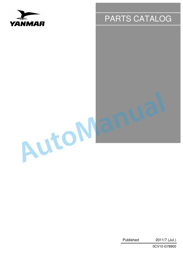 Yanmar 4TNE106T-GE Parts Catalog 1 Yanmar 4TNE106T-GE Parts Catalog