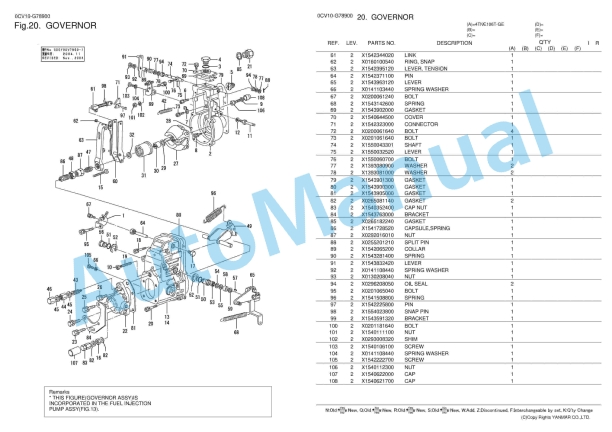 Yanmar 4TNE106T-GE Parts Catalog 5 Yanmar 4TNE106T-GE Parts Catalog - Image 5