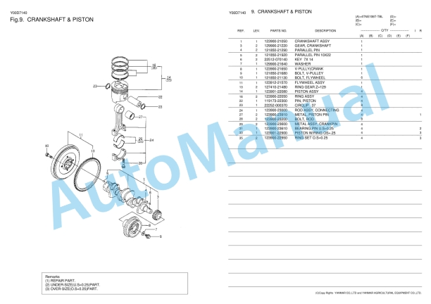 Yanmar 4TNE106T-TBL Parts Catalog-2
