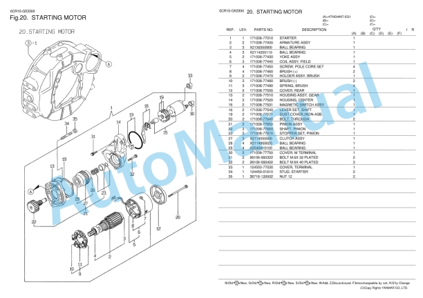 Yanmar 4TNE84MT-EG1 Parts Catalog 5 Yanmar 4TNE84MT-EG1 Parts Catalog - Image 5